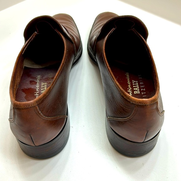 “Continentals” by Bally of Switzerland, size 9 M, medium brown slip-on loafers main image 8